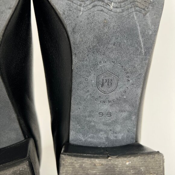 Poppy Barley The Daily Pump Leather Heel Square Toe Chunky Block Mary Jane Style - Picture 12 of 16